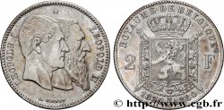 BELGIQUE 2 Francs 50e anniversaire de l’indépendance 1880 