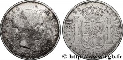 ESPAGNE - ROYAUME D ESPAGNE - ISABELLE II 20 Reales  1858 Madrid TB+