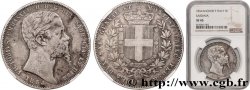 ITALIE - ROYAUME DE SARDAIGNE - VICTOR-EMMANUEL II 5 Lire  1854 Gênes