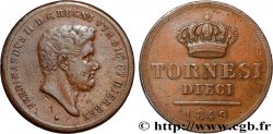 ITALIE - ROYAUME DES DEUX-SICILES 10 Tornesi Royaume des Deux-Siciles, Ferdinand II 1849