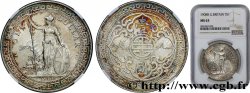 GRANDE BRETAGNE - VICTORIA Trade dollar 1908 Bombay SPL63 NGC