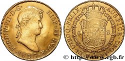BOLIVIE - FERDINAND VII 8 Escudos 1823 Potosi TTB
