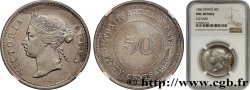 MALAISIE - ÉTABLISSEMENTS DES DÉTROITS - VICTORIA 50 Cents  1886 