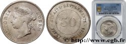 MALAISIE - ÉTABLISSEMENTS DES DÉTROITS - VICTORIA 50 Cents  1899 