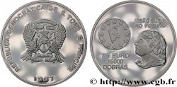 SAINT THOMAS et PRINCE 15000 Dobras - 7 1/2  Euro Proof Vision suisse du futur 1997 