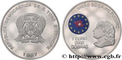 SAINT THOMAS et PRINCE 2000 Dobras - 1  Euro Proof Vision suisse du futur 1997 