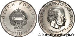 HUNGARY 50 Forint Proof Ignác Semmelweis 1968 Budapest