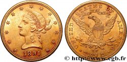 ÉTATS-UNIS D AMÉRIQUE 10 Dollars or  Liberty  1891 Carson City TTB+