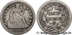 ÉTATS-UNIS D AMÉRIQUE 1 Dime (10 Cents) Liberté assise 1850 Nouvelle-Orléans