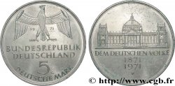 GERMANY 5 Mark Proof Centenaire du parlement allemand 1971 Karlsruhe