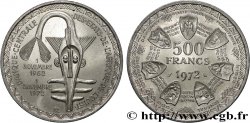 ÉTATS DE L AFRIQUE DE L OUEST (BCEAO) 500 Francs BCEAO 1972 Paris SPL