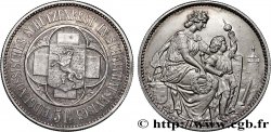 SUISSE 5 Francs Tir de Schaffhouse (Schaffhaussen) 1865 