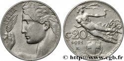 ITALIE 20 Centesimi allégorie de la Liberté 1921 Rome