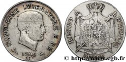 ITALIA - REINO DE ITALIA - NAPOLEóNE I 5 lire, 1er type, tranche en relief 1809 Bologne