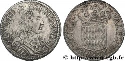 PRINCIPALITY OF MONACO - LOUIS I GRIMALDI Cinq sols ou Luigino 1663 Monaco XF