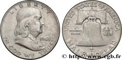 UNITED STATES OF AMERICA 1/2 Dollar Benjamin Franklin 1948 Denver