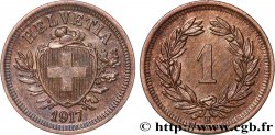 SUISSE 1 Centime (Rappen) Croix Suisse 1917 Berne