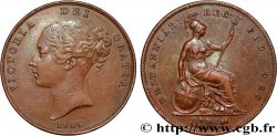 ROYAUME-UNI 1 Penny Victoria “tête jeune” 1844 