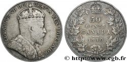 CANADA - EDOUARD VII 50 Cents  1910  TB+
