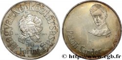 HUNGRíA 50 Forint Proof anniversaire de la naissance de Sándor Petőfi 1973