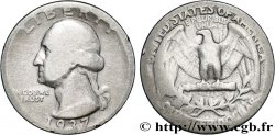ÉTATS-UNIS D AMÉRIQUE 1/4 Dollar Georges Washington 1937 Philadelphie