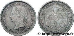 COLOMBIE 50 Centavos 1879 Bogota