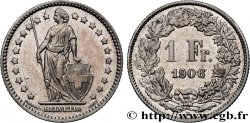 SWITZERLAND 1 Franc Helvetia 1906 Berne
