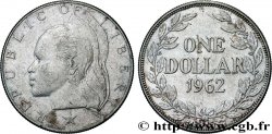 LIBERIA 1 Dollar femme africaine 1962 