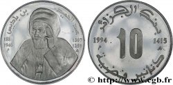 ALGÉRIE 10 Dinars Proof Abdelhamid Benbadis 1994 Alger