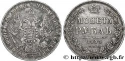 RUSSIA - NICHOLAS I 1 Rouble  1851 Saint-Petersbourg XF
