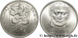 TCHÉCOSLOVAQUIE 50 Korun 125e anniversaire de la mort de J.Kollar 1977  SPL