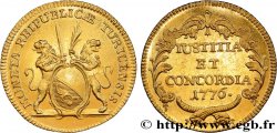 SWITZERLAND - CANTON OF ZÜRICH 2 Ducat 1776  AU