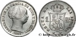 ESPAGNE - ROYAUME D ESPAGNE - ISABELLE II 1 Real 1853 Barcelone