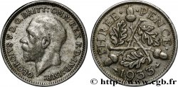 ROYAUME-UNI 3 Pence Georges V 1933
