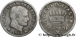 ITALIE - ROYAUME D ITALIE - NAPOLÉON Ier 5 Soldi Napoléon Empereur et Roi d’Italie 1812 Milan