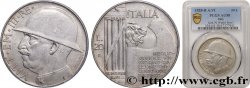 ITALIA - REINO DE ITALIA - VÍCTOR-MANUEL III 20 Lire, 10e anniversaire de la fin de la Première Guerre mondiale 1928 Rome