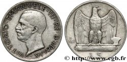 ITALIE 5 Lire Victor Emmanuel III 1927 Rome TTB+