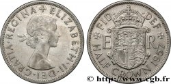 ROYAUME-UNI 1/2 Crown Élisabeth II 1957