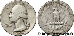 ÉTATS-UNIS D AMÉRIQUE 1/4 Dollar Georges Washington 1944 Philadelphie