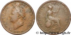 ROYAUME-UNI 1 Penny Georges IV tête laurée 1826