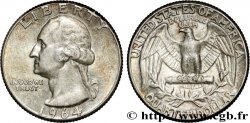 ÉTATS-UNIS D AMÉRIQUE 1/4 Dollar Georges Washington 1964 Philadelphie