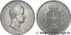 ITALY - KINGDOM OF SARDINIA - CHARLES-ALBERT 5 Lire Charles Albert 1831 Gênes XF