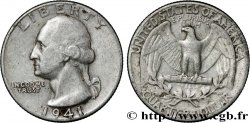 VEREINIGTE STAATEN VON AMERIKA 1/4 Dollar Georges Washington 1941 Philadelphie