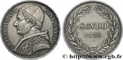 ITALIE - ÉTATS DU PAPE - GRÉGOIRE XVI (Bartolomeo Alberto Cappellari) Scudo 1835 Bologne TTB/TTB+
