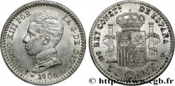 ESPAGNE 50 Centimos Alphonse XIII S.M.-.V. (04) 1904 Madrid