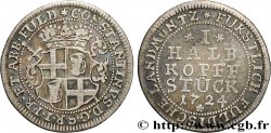 GERMANY - FULDA 1/2 Kopfstück - Constantin de Buttlar 1724  XF
