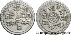 NÉPAL 1/4 Mohar Prithvi Bir Bikram SE 1817 (1895)  SUP