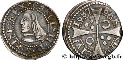 SPAIN - KINGDOM OF SPAIN - CARLOS II Croat 1687 Barcelone XF