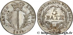 SWITZERLAND - CANTON OF LUCERNE 5 Batzen  1816  AU