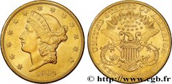 OR, PALLADIUM ET PLATINE INVESTISSEMENT 20 Dollars  Liberty  1904 Philadelphie SUP